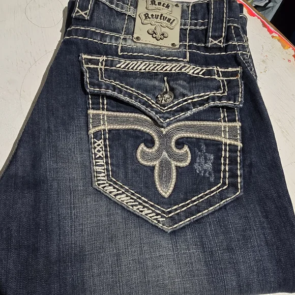 Rock Revival Blue Men's Jeans - Picture 2 of 5